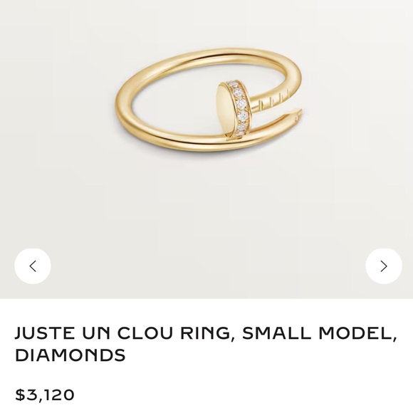 Cartier Jewelry - Cartier Juste Un Clou Diamond Ring